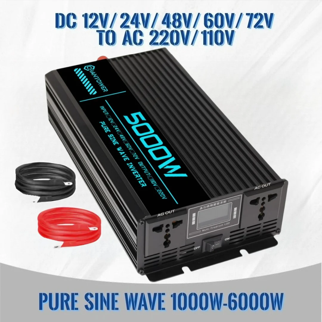 Pure Sine Wave Inverter 5000W 48V 220V - Pure Sine Wave Inverter DC 12v/24v/48v/60v/72v