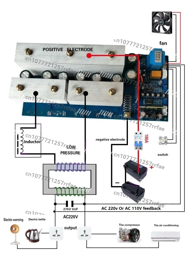 12v 24v 36v 48V 60v 72v DC to  - Pure Sine Wave Inverter Board 24V 48V recension och pris