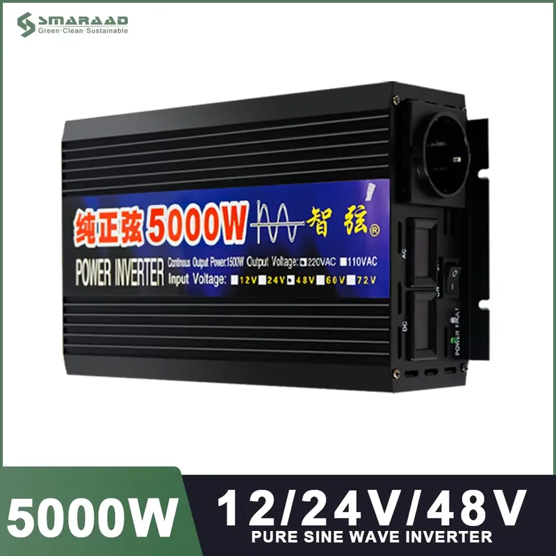 SMARAAD 5000W 12V 24V 48V DC t - Pure Sine Wave Inverter 5000W 48V 220V recension och pris