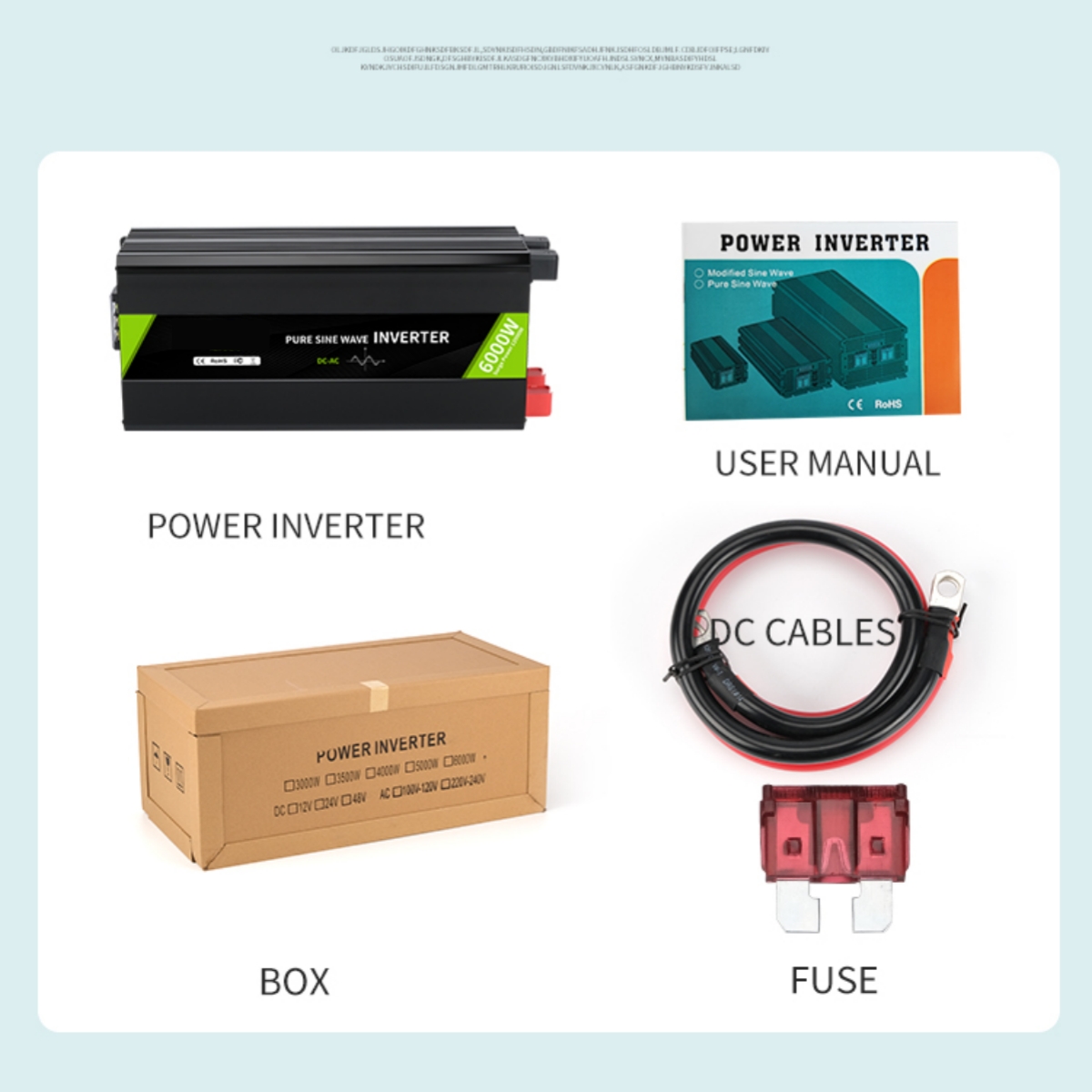 Myami 5000w 12v 24v 48v Dc To  - Pure Sine Wave Inverter 5000W 48V 220V recension och pris