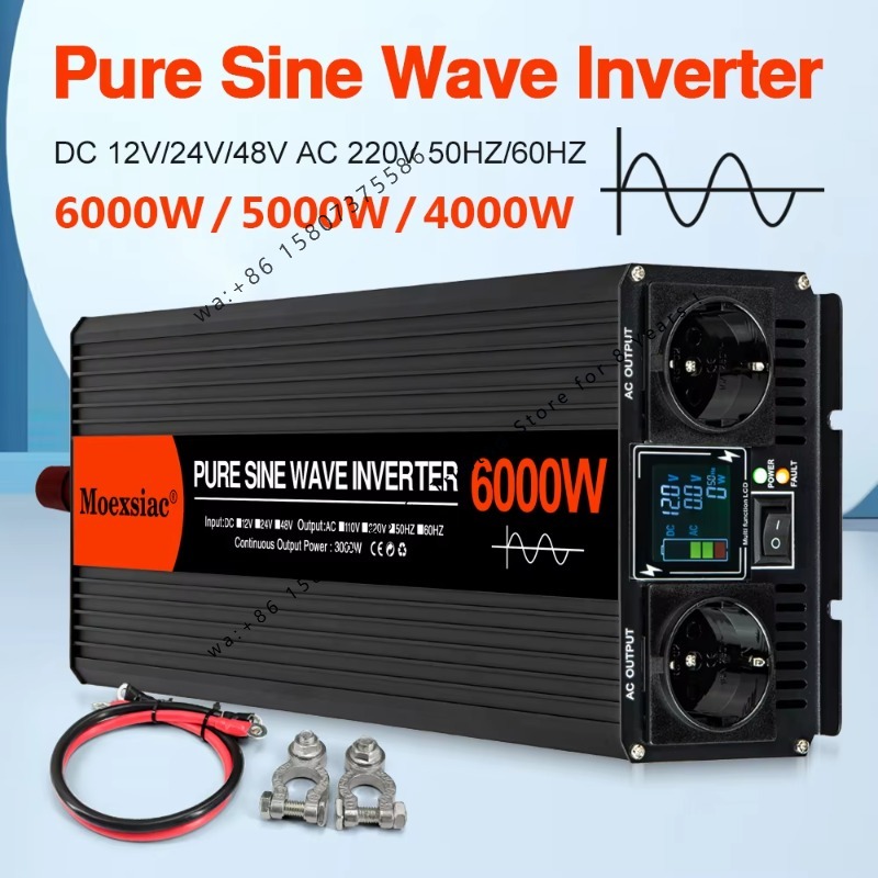 Moexsiac Pure Sine Wave Solar  - Pure Sine Wave Inverter 5000W 48V 220V recension och pris