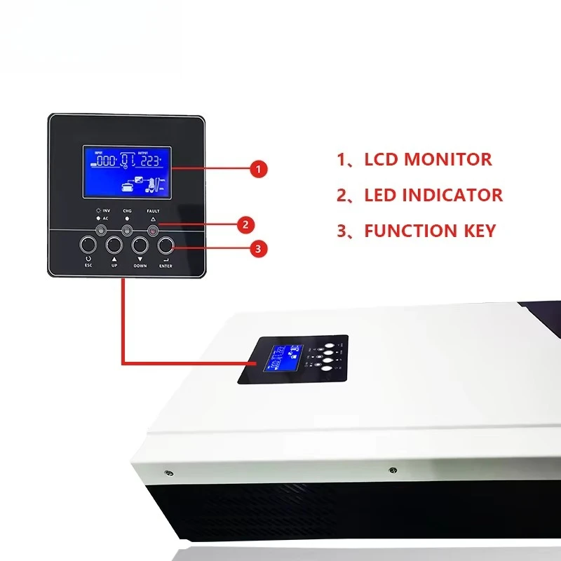 5000W 5600W Hybrid Solar Inver - Parallel Solar Inverter 48V 5000W Mppt recension och pris