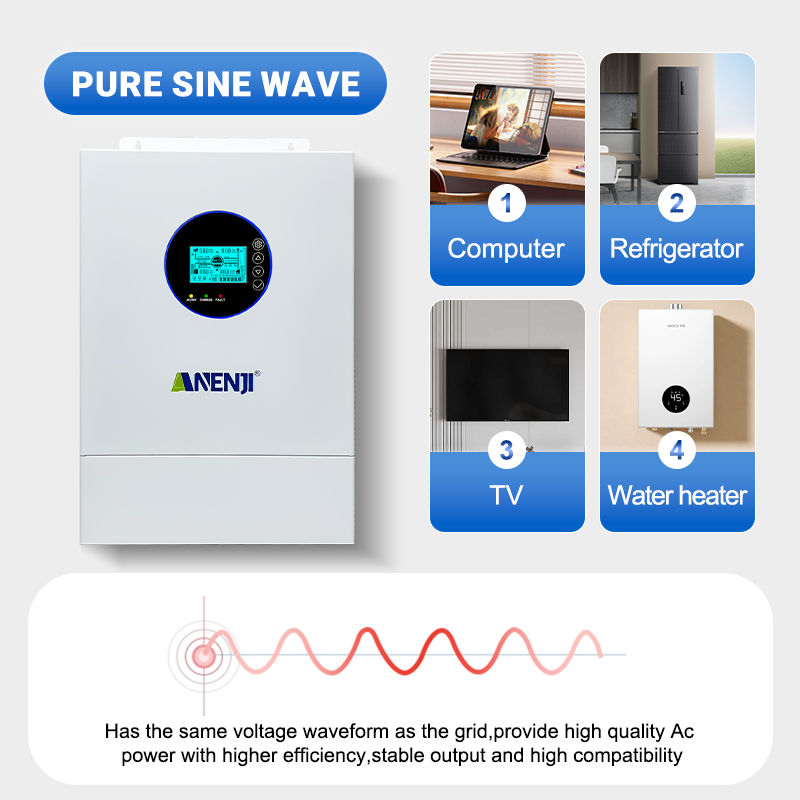 ANENJI Split Phase 12KW 48V Hy - Off Grid Solar Inverter 48V 6000W recension och pris