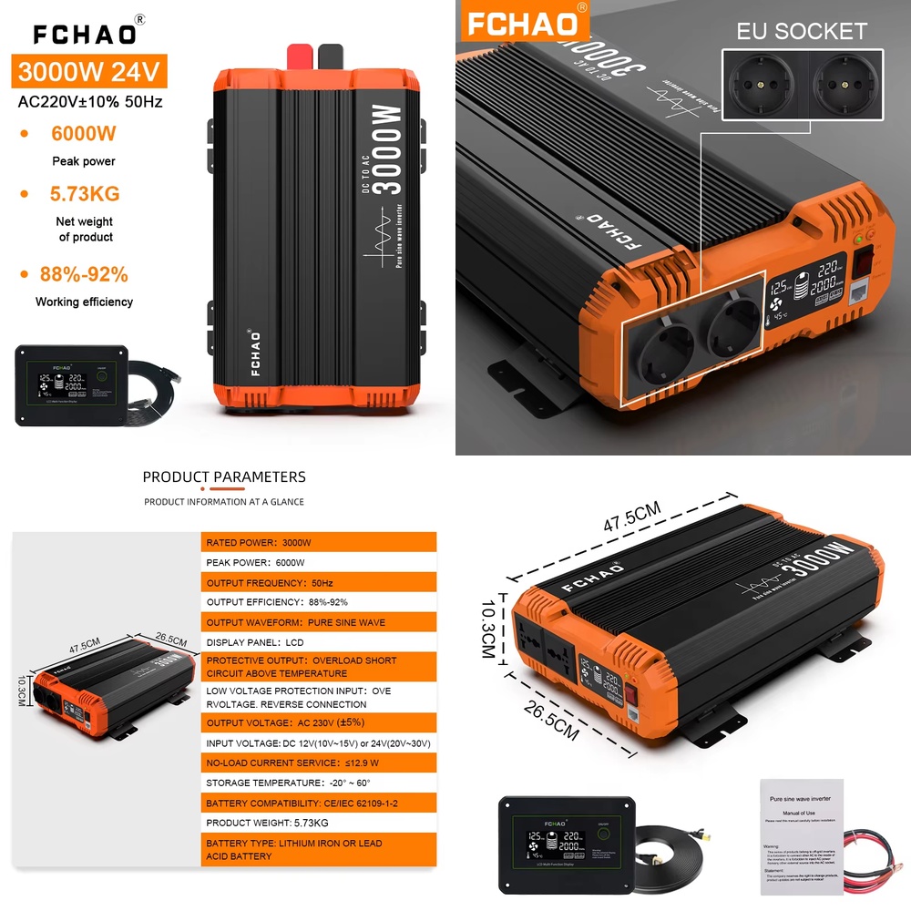 Pure Sine Wave Off Grid Invert - Off Grid Solar Inverter 48V 6000W recension och pris