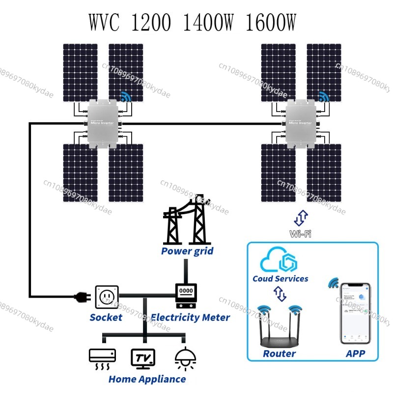 Waterproof Solar Grid Tie Micr - Micro Inverter 1400W Solar Grid Tie recension och pris