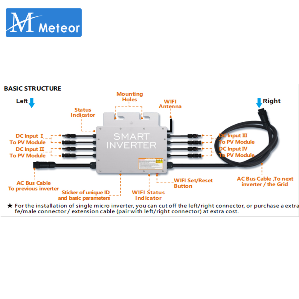 1200W 1400W Solar Grid Tie Mic - Micro Inverter 1400W Solar Grid Tie recension och pris
