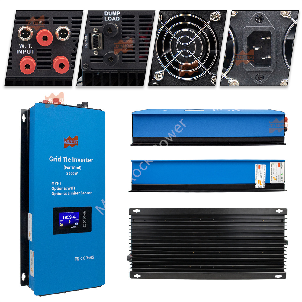 2000W 48V AC MPPT Wind Inverte - Grid Tie Inverter Limiter 2000W recension och pris