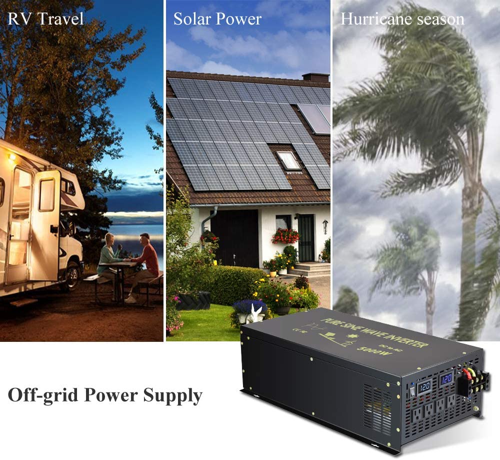 Off Grid Pure Sine Wave Solar  - Pure Sine Wave Inverter 5000W 48V 220V recension och pris