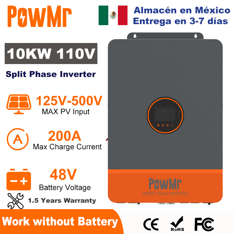 PowMr 10KW Split Phase Inverte - Split Phase Inverter 10Kw 110V 220V recension och pris