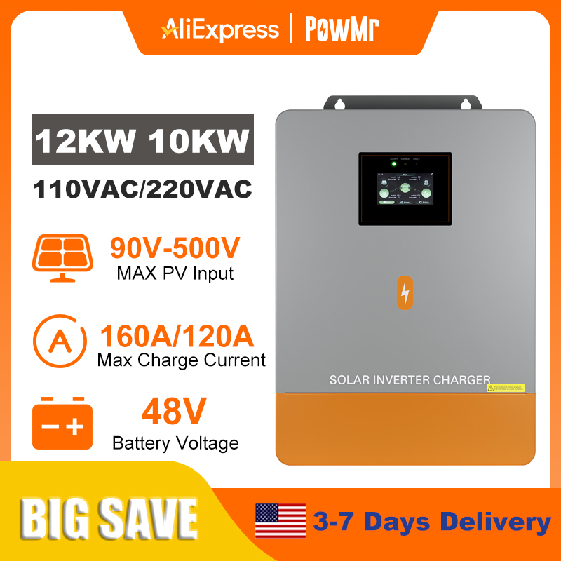 PowMr 12KW 10KW Split Phase In - Split Phase Inverter 10Kw 110V 220V recension och pris