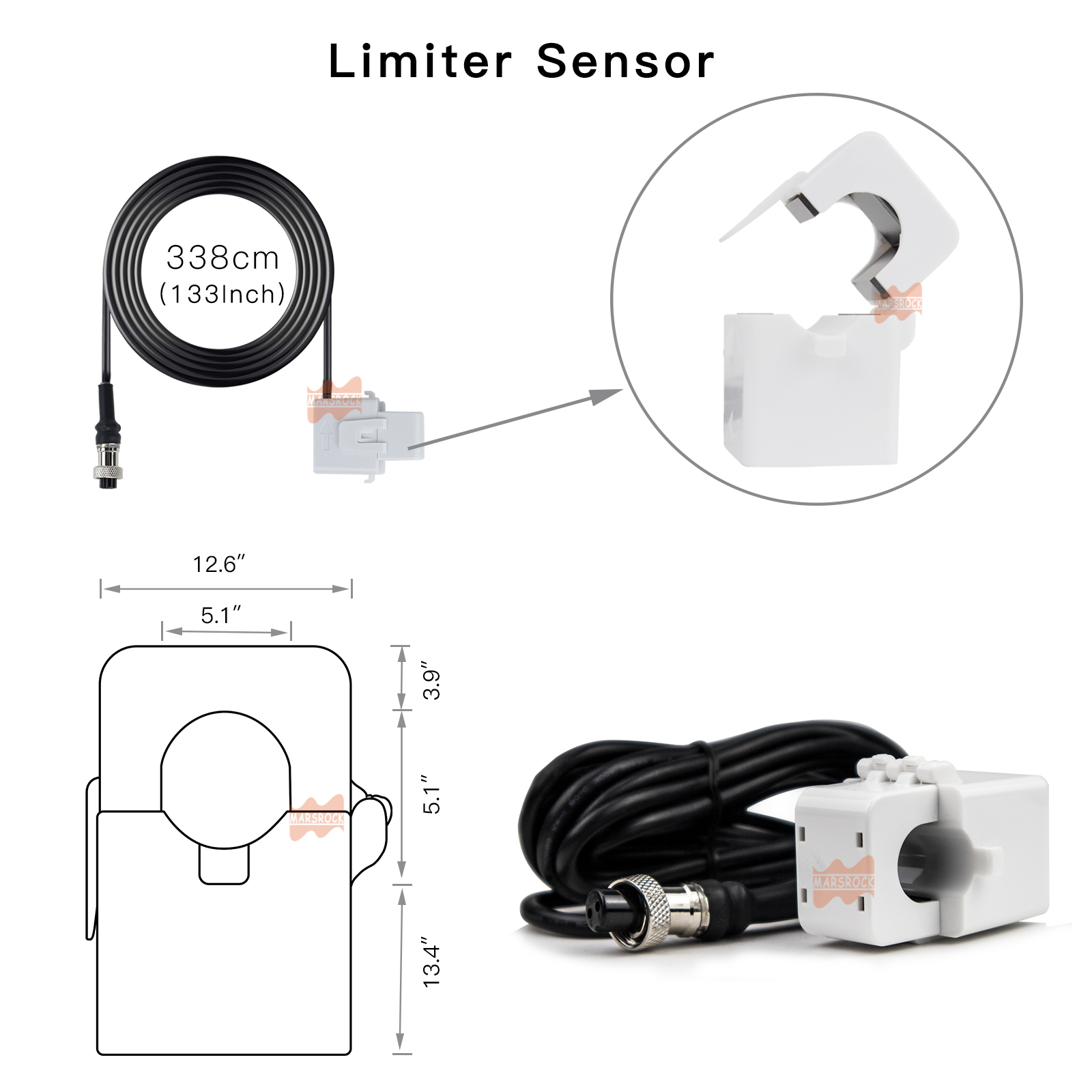 20M Limiter Sensor Cable For 1 - Grid Tie Inverter Limiter 2000W recension och pris