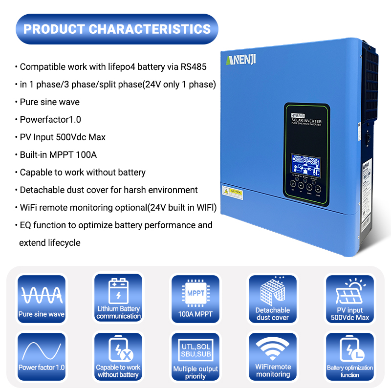 24V 3000W 120V off grid solar  - Inverter Pure Sine Wave 60Hz 120V 3000W recension och pris